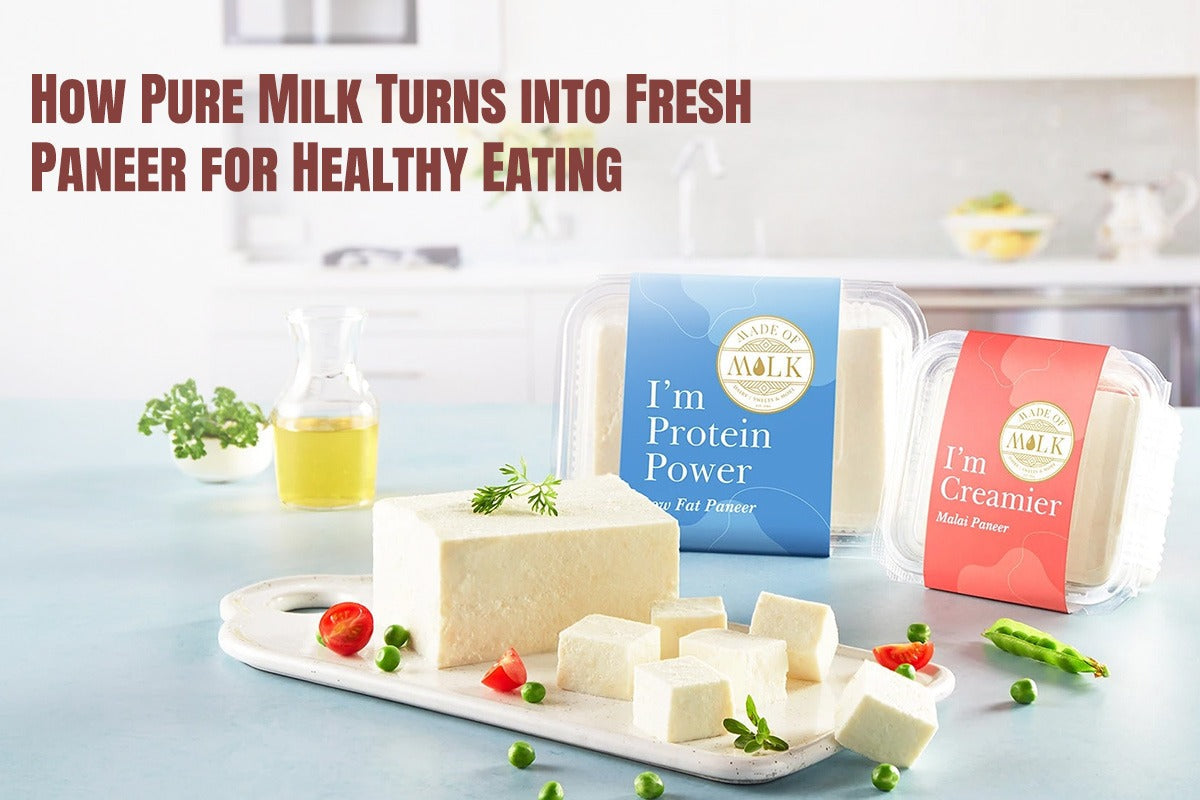 How Pure Milk Turns into Fresh Paneer for Healthy Eating